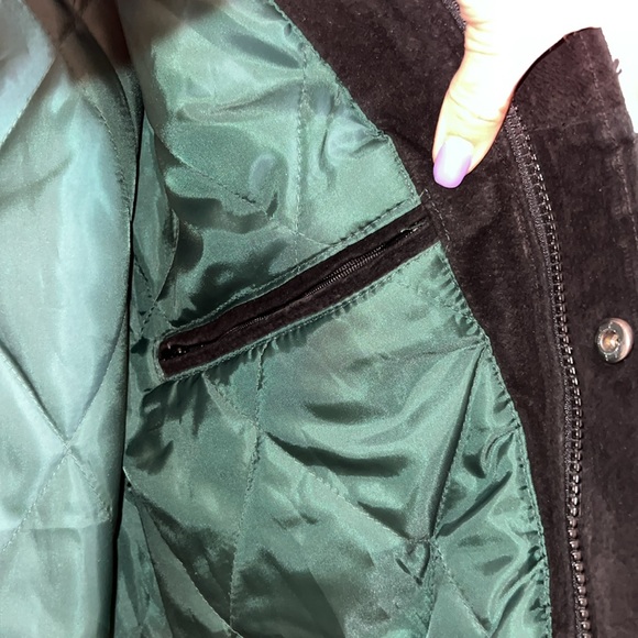 Vintage NY Jets NFL Suede Bomber Jacket- L - Picture 9 of 11